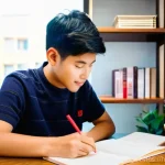 중식조리사 필기 암기 비법 - **Prompt 1: Visual and Colorful Learning**
    "A bright, cheerful young adult student, appearing ar...